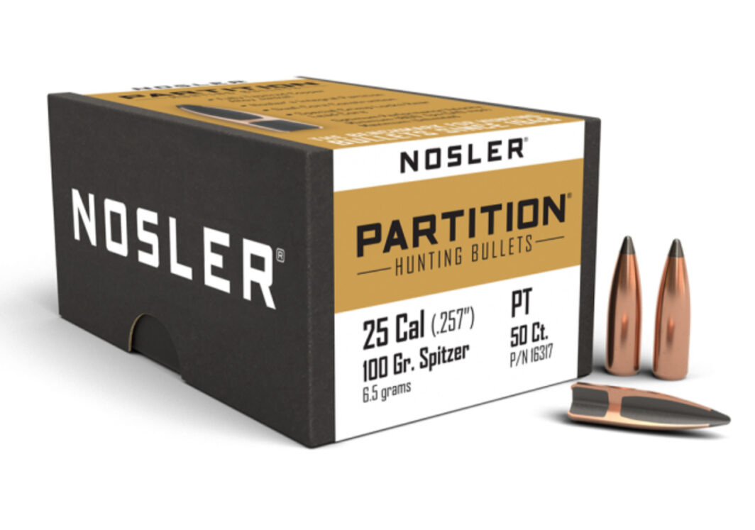 OGIVA NOSLER 25 CAL. 257" 100gr PARTITION