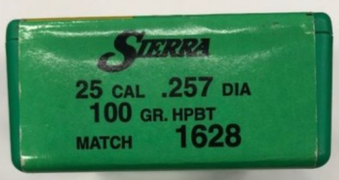 OGIVA SIERRA 25 CAL. 257" 100gr HPBT