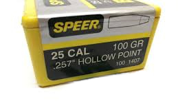 OGIVA SPEER 25 CAL. 257" 100GR HOLLOW POINT
