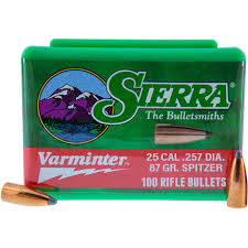 OGIVA SIERRA 25 CAL. 257" 87gr SPITZER 1610