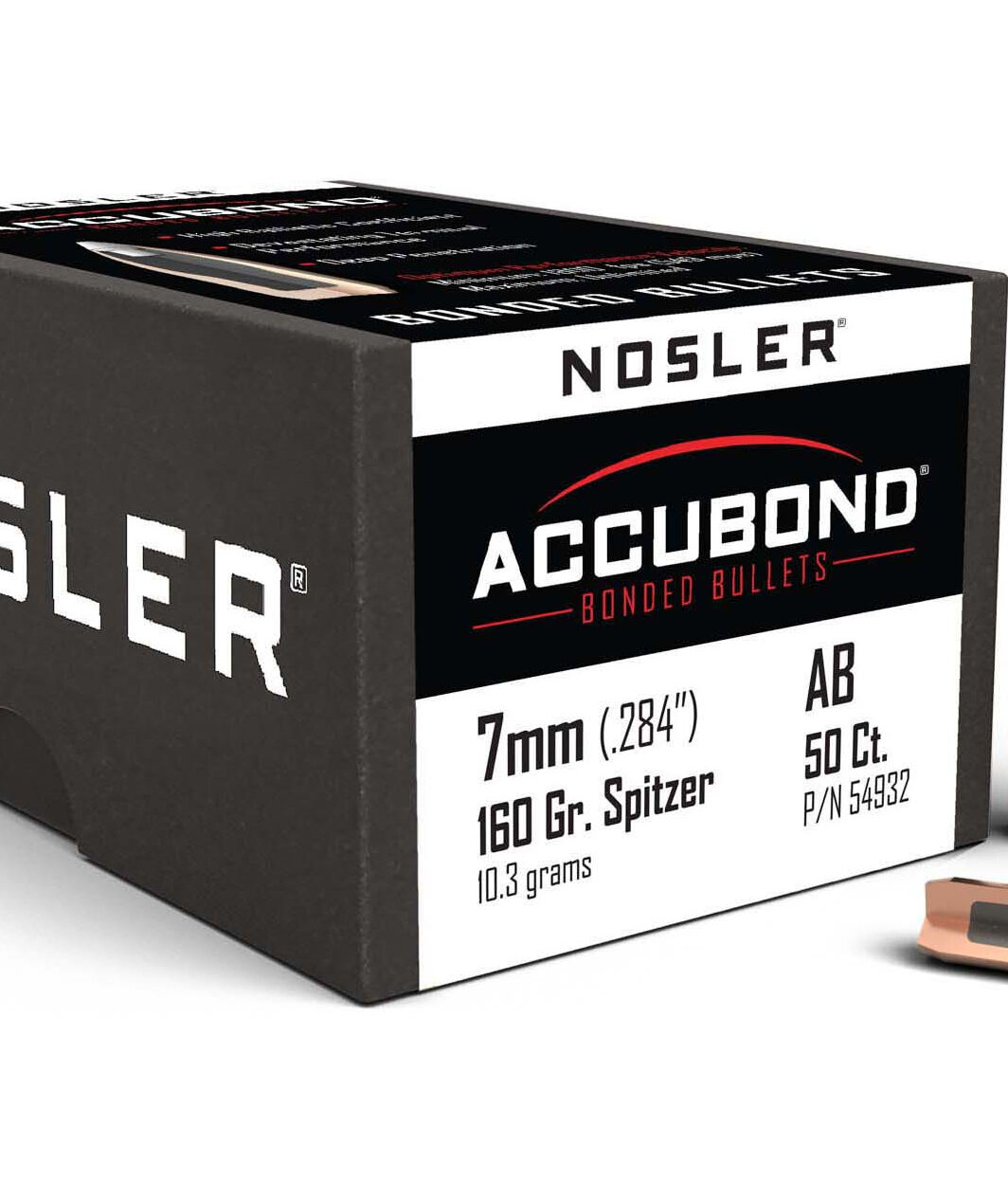 OGIVA NOSLER 7MM(284") 160GR. ACCUBOND