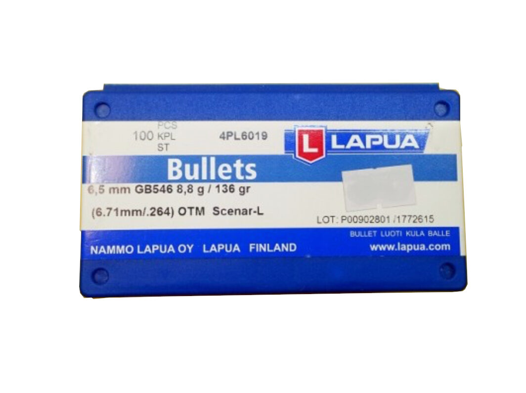 OGIVA LAPUA 6,5MM(264") 136GR. SCENAR HPBT