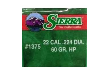 OGIVA SIERRA 5,6MM(224") 60GR. HP