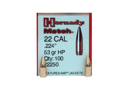 OGIVA HORNADY 5,6MM(224") 53GR. HP MATCH