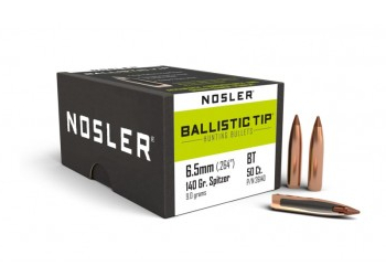 OGIVA NOSLER 6,5MM(264") 140GR. BALISTIC TIP