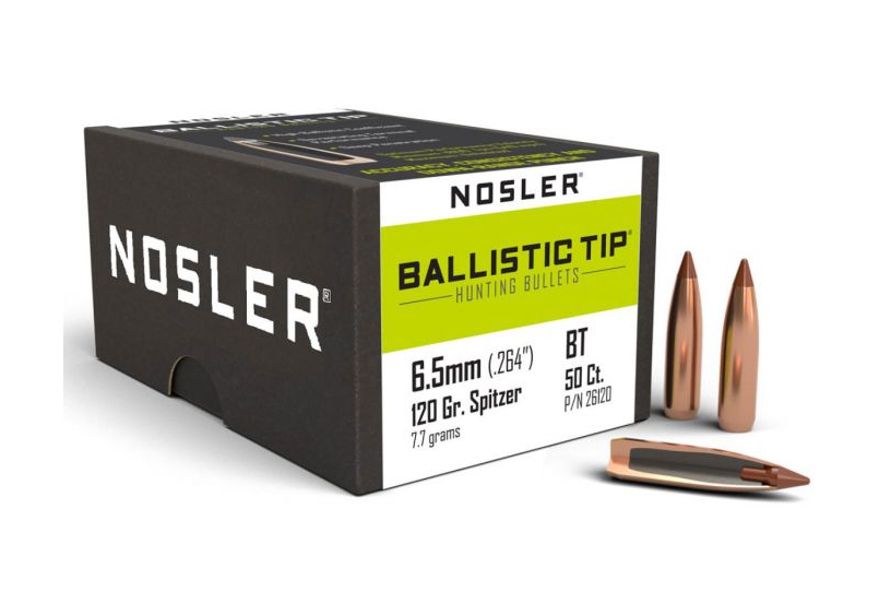 OGIVA NOSLER 6,5MM(264") 120GR. BALISTIC TIP