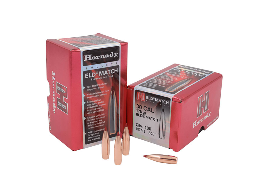OGIVA HORNADY CAL.30 - 7,62MM(308") 178GR. ELD MATCH