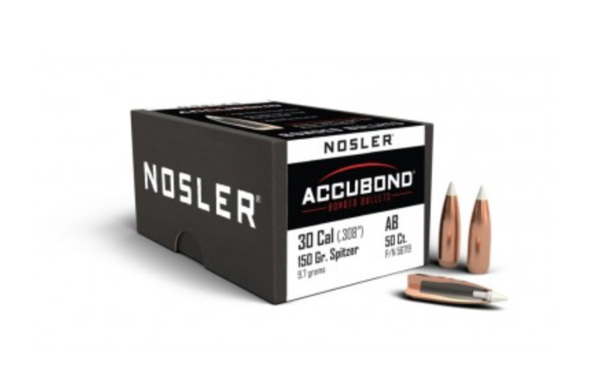 OGIVA NOSLER CAL.30 - 7,62MM(308") 165GR. ACCUBOND