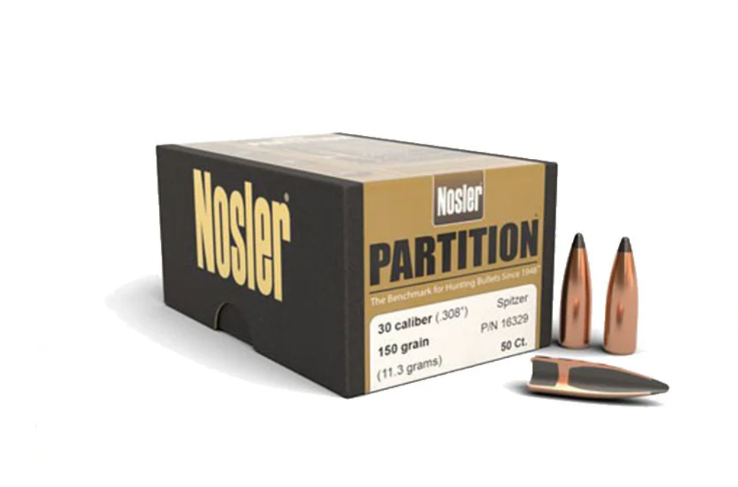 OGIVA NOSLER CAL.30 - 7,62MM(308") 150GR. PARTITION