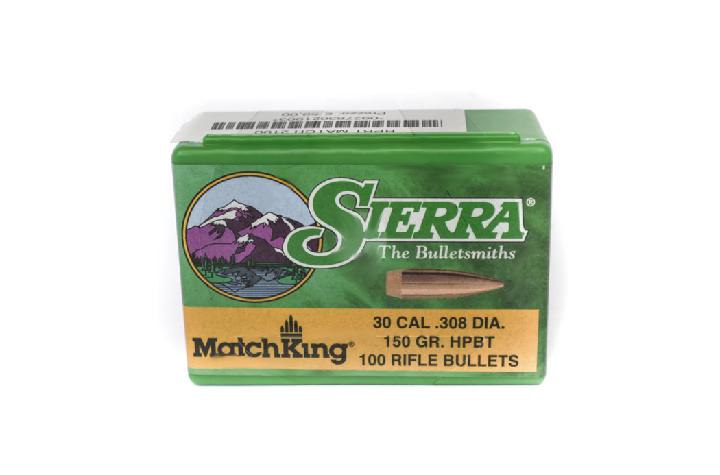 OGIVA SIERRA CAL.30 - 7,62MM(308") 150GR. HPBT MATCHKING