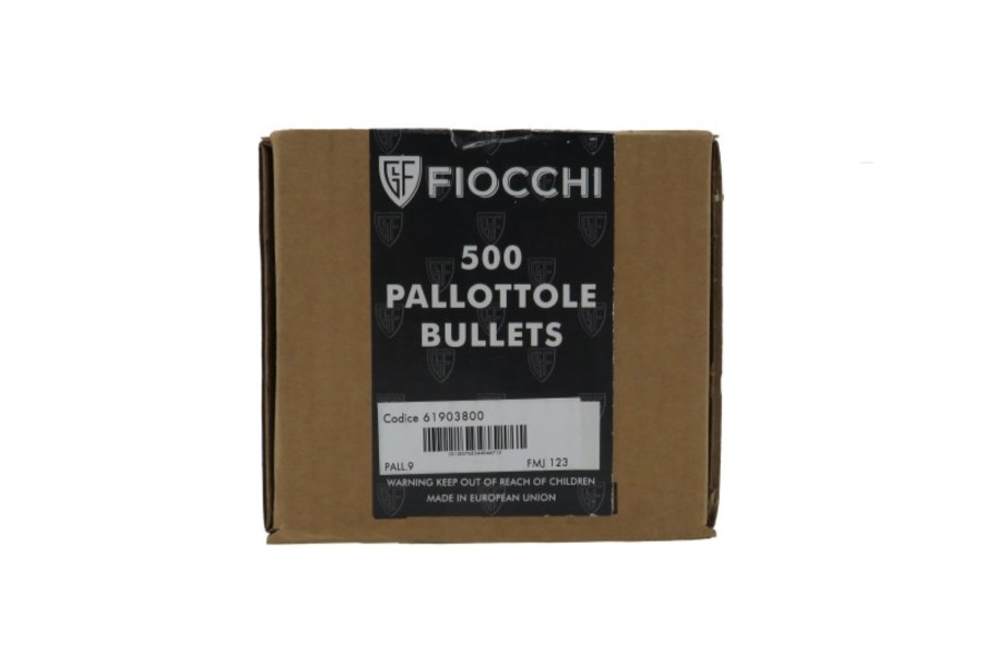 OGIVA FIOCCHI 9MM 123GR. FMJ