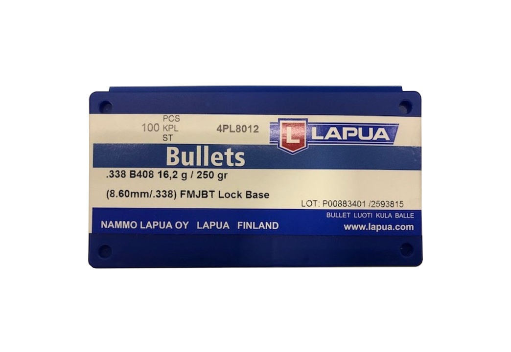 OGIVA LAPUA CAL. 338" 250GR. FMJBT