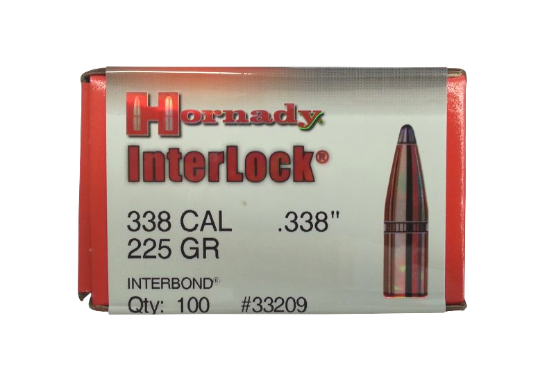 OGIVA HORNADY CAL. 338" 225GR. INTERLOCK