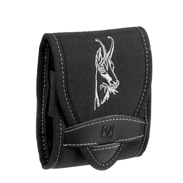 PORTACOLPI MULTICALIBRO CORDURA E PELLE LOGO CAMOSCIO