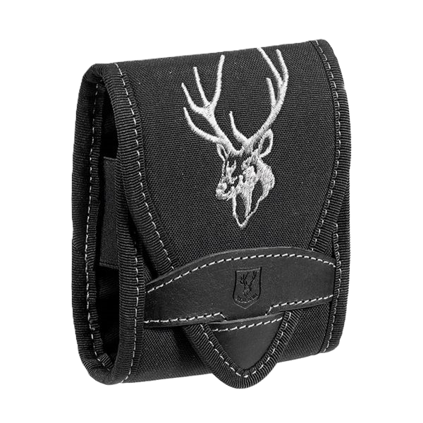 PORTACOLPI MULTICALIBRO CORDURA E PELLE LOGO CERVO